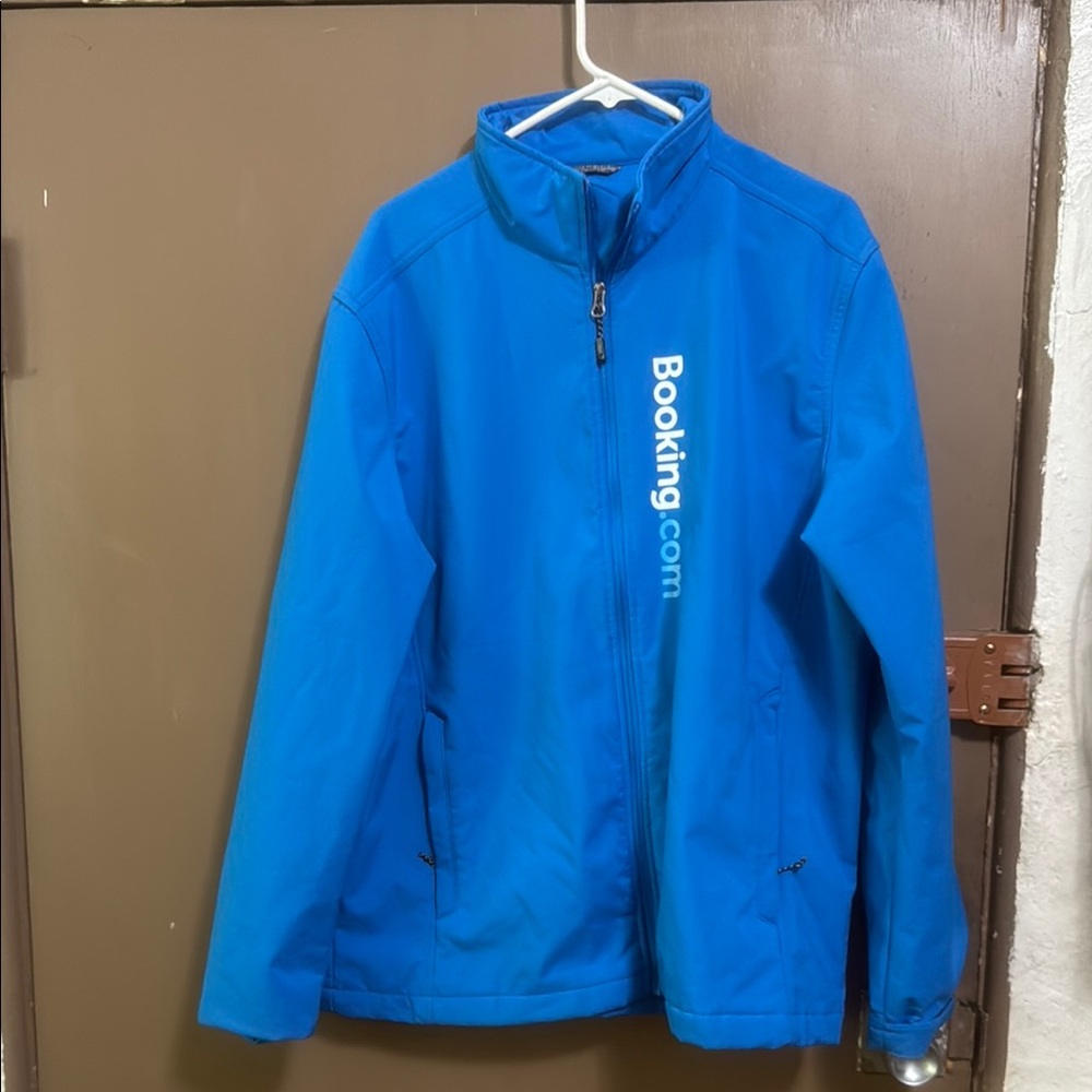 Men’s Blue “Booking.com” Jacket with Logo
